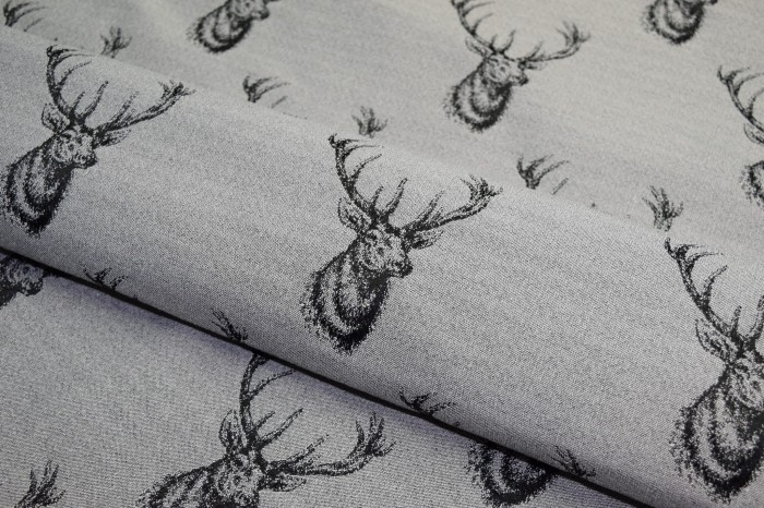 Deer grey wzór jelonka w kolorze popiel