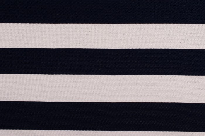 Rokoko granat pasy biało granatowe