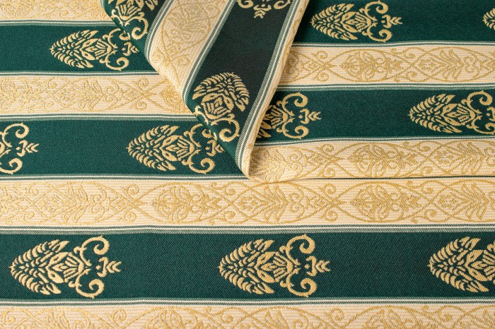 VEGA ZIELONA pasy beżowo zielone