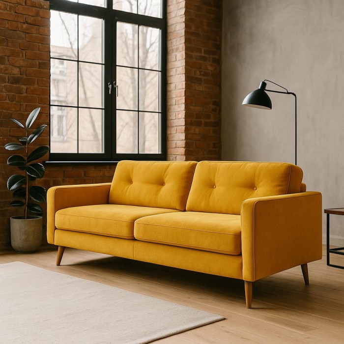 Melissa 5 sofa tkanina welurowa gruba