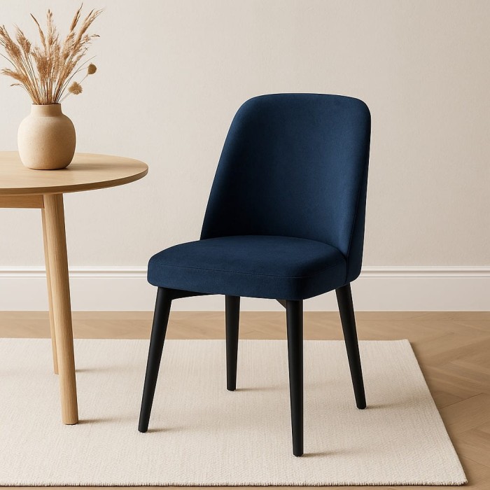 Melissa 19 krzesło tkanina welurowa gruba