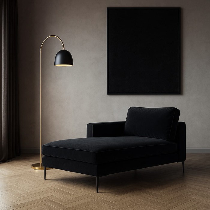 Melissa 26 szezlong tkanina welurowa gruba