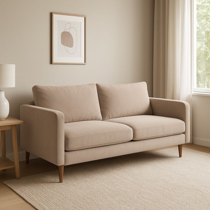 Melissa 3 sofa tkanina welurowa gruba