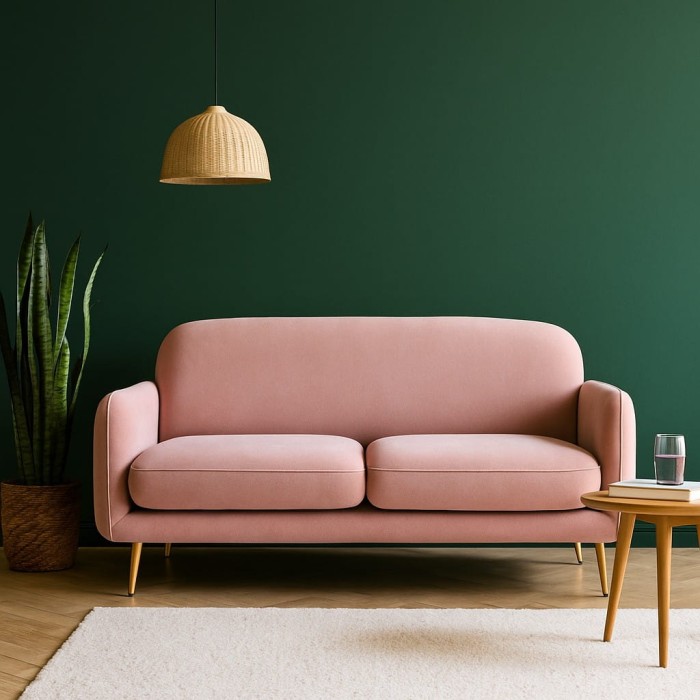 Melissa 6 sofa tkanina welurowa gruba