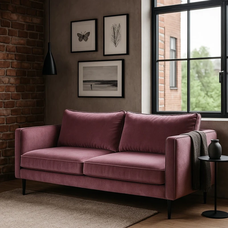 Melissa 7 sofa tkanina welurowa gruba