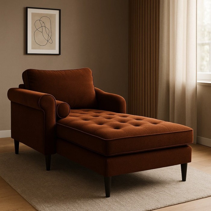 Nicea 7-szezlong kolor rudy