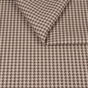 Amore kawa klasyczna tkanina we wzór pepitki