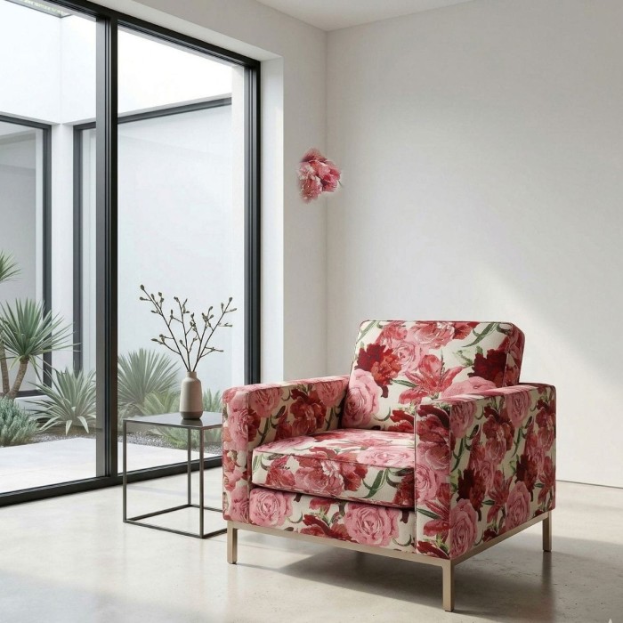 Laura czerwona aranżacja fotel