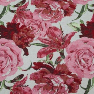 Laura czerwona tkanina tapicerska