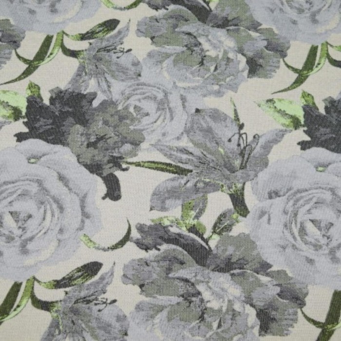 Laura popiel tkanina w angielskie kwiaty