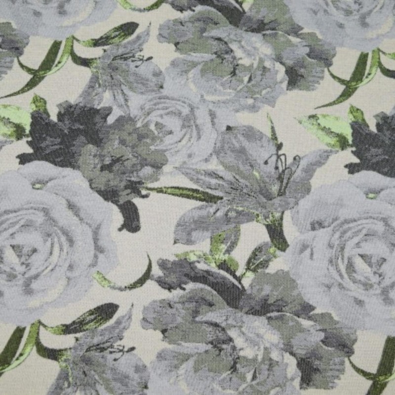 Laura popiel tkanina w angielskie kwiaty