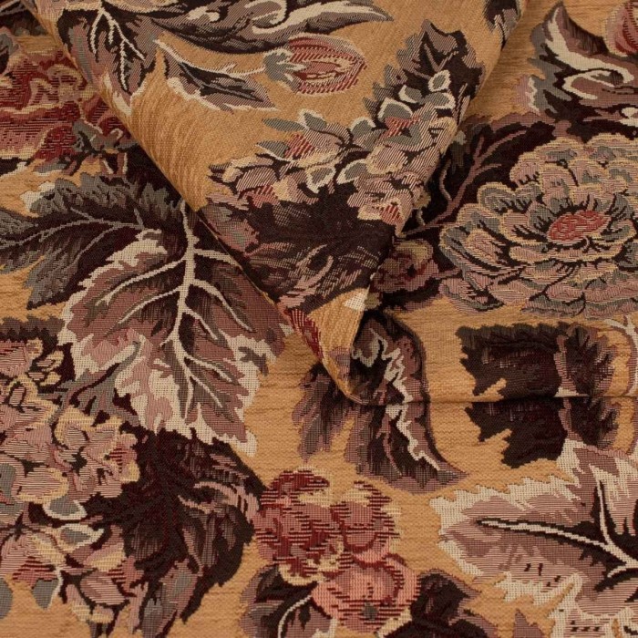 Ofelia koniak tkanina żakardowa