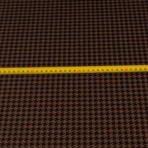 Amore brąz  wzór pepitki z miarką