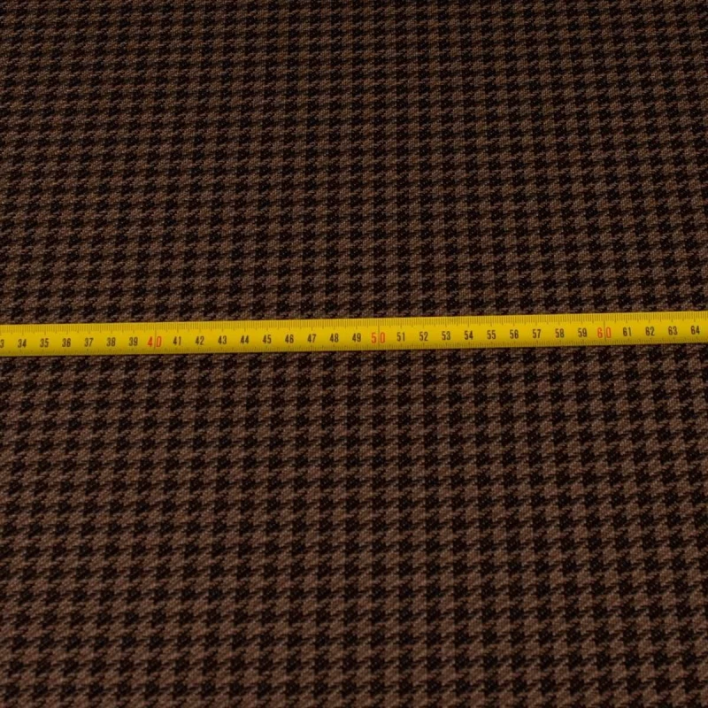 Amore brąz  wzór pepitki z miarką