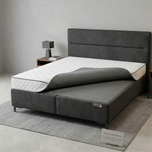 Antypoślizg aranżacja łóżko typu boxspring