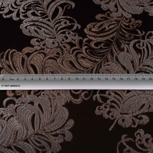 Gruby żakard obiciowy Diva w ciemnobrązowym kolorze na stylowe meble zdjęcie z miarą