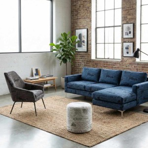 Oldpress popiel, biały, niebieski aranżacja