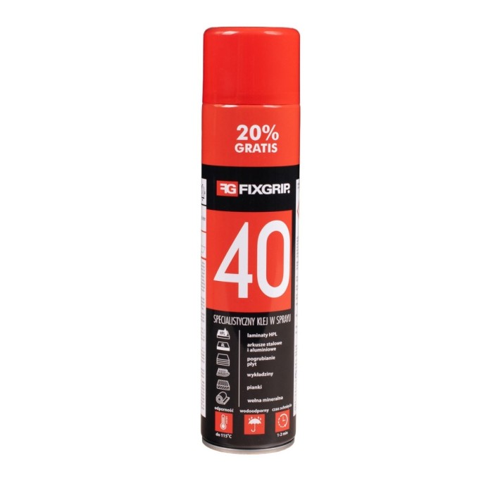Klej Fixgrip 40 mocny klej tapicerski w dużym opakowaniu